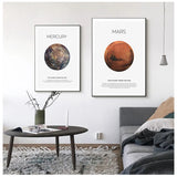 Earth Moon Mars Nordic Art