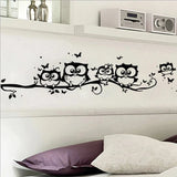 Owl On Tree Wall Sticker