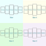 5 pcs Canvas Downtown at Night Chicago