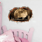 Wolf Broken Wall Stickers