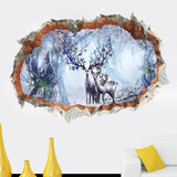 Wolf Broken Wall Stickers