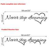 Never Stop Dreaming  Wall Sticker
