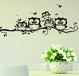 Owl On Tree Wall Sticker