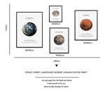 Earth Moon Mars Nordic Art