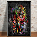 Abstract Watercolour Graffiti Animals