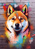 Colorful Graffiti Dog