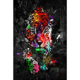 Abstract Watercolour Graffiti Animals