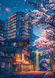 Japanese Street Scenery Sakura