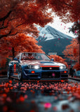 JDM Skyline Nissan Under the Cherry Trees