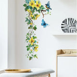 Yellow Flower Vine Stickers