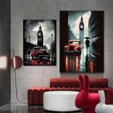 Retro Black and White Paris London