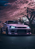 JDM Skyline Nissan Under the Cherry Trees