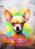 Colorful Graffiti Dog