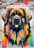 Colorful Graffiti Dog