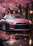 JDM Skyline Nissan Under the Cherry Trees