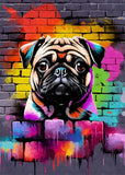 Colorful Graffiti Dog