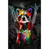 Abstract Watercolour Graffiti Animals