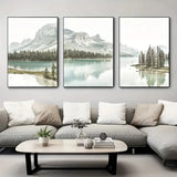 3pcs Mountain Lake Landscape