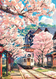 Japanese Street Scenery Sakura