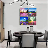 4  Canvas Tulip Fields Art