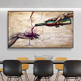 Abstract Art Two-handed Red Wine