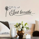 Just Breathe Wall Decal