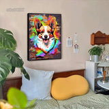 Colorful Graffiti Dog