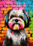 Colorful Graffiti Dog