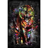 Abstract Watercolour Graffiti Animals