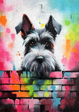 Colorful Graffiti Dog