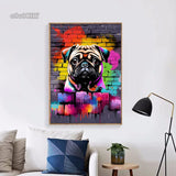 Colorful Graffiti Dog