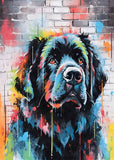Colorful Graffiti Dog