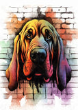 Colorful Graffiti Dog