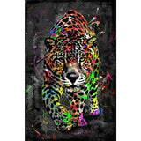 Abstract Watercolour Graffiti Animals