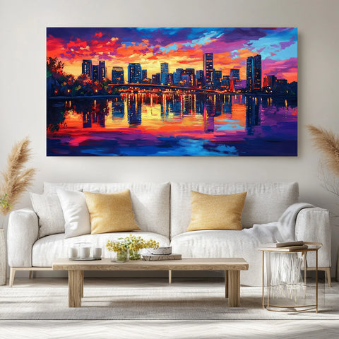 Urban Sunset Cityscape