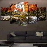 5pcs Landscape Canvas Painting Modern Wall Art Printed Picture Home Decor Mountain Sunset Wall Art for Living Room Decor Unframe