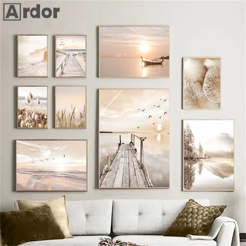 Natural Scenery at the Beach