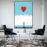 Girl With Heart Balloon