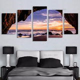 5pcs Landscape Canvas Painting Modern Wall Art Printed Picture Home Decor Mountain Sunset Wall Art for Living Room Decor Unframe
