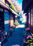 Japanese Street Scenery Sakura