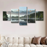 5pcs Landscape Canvas Painting Modern Wall Art Printed Picture Home Decor Mountain Sunset Wall Art for Living Room Decor Unframe