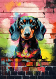 Colorful Graffiti Dog