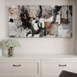Black and White Abstract Canvas