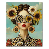 3pcs Nordic Woman With Flowers Wall Art