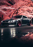 JDM Skyline Nissan Under the Cherry Trees