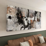 Black and White Abstract Canvas
