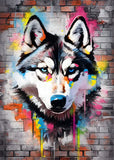 Colorful Graffiti Dog