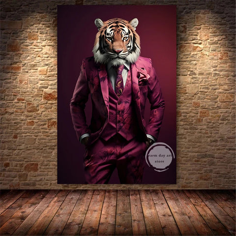 Gentleman in Pink Suit Tiger
