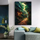 Japanese Street Scenery Sakura