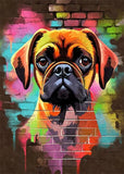 Colorful Graffiti Dog